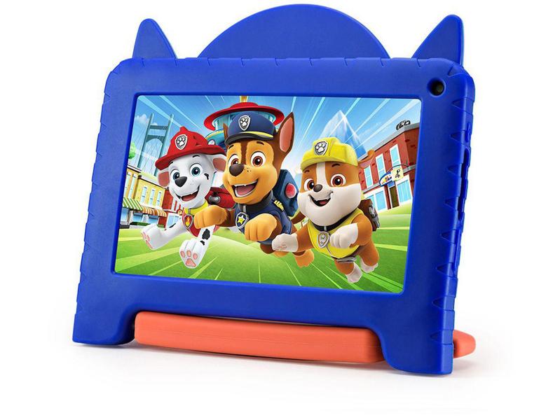 Imagem de Tablet Infantil Multilaser Patrulha Canina com - Capa 7” 32GB Android 11 Quad-Core Câmera Integrada