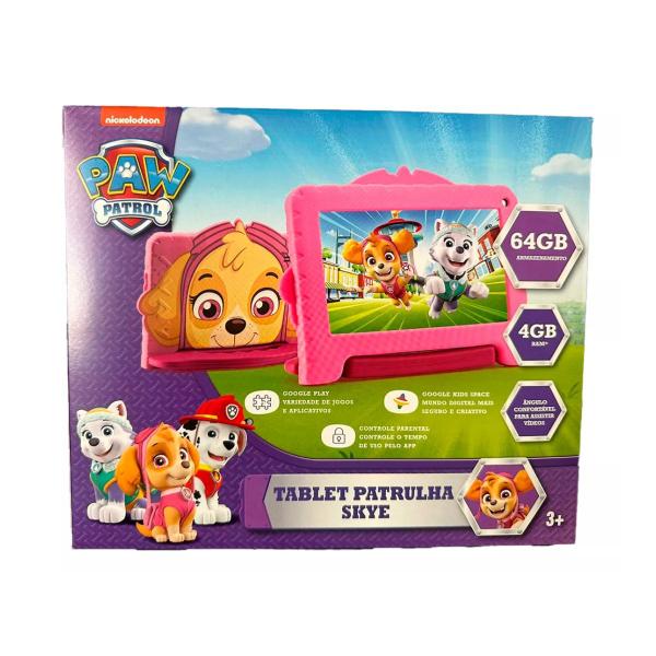 Imagem de Tablet Infantil Patrulha Canina Skye 4+64GB Wi-fi Android 13