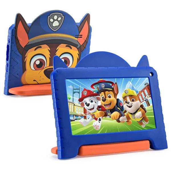 Imagem de Tablet Infantil Patrulha Canina Tela 7" Wifi 64GB Capa Multi