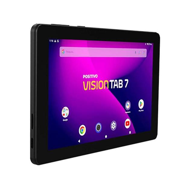 Imagem de Tablet Infantil Positivo 7"Pol 128Gb 3Gb C/ Capa Azul Vision