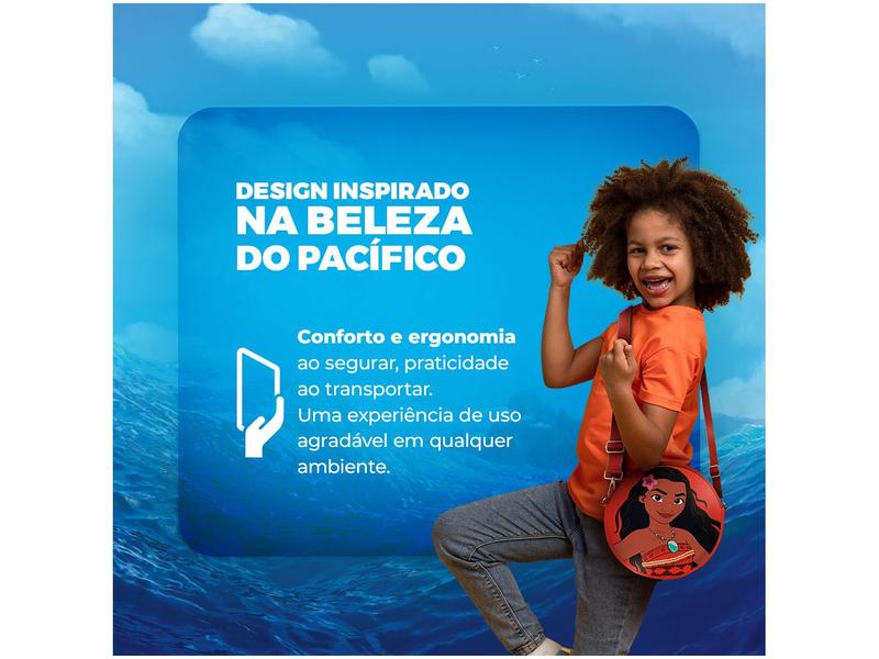 Imagem de Tablet Infantil Positivo Vision Tab Moana com Capa e Bolsa 3GB RAM 64GB 7" Android 14 Go Wi-Fi