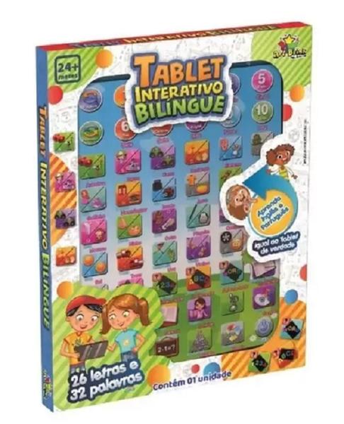 Tablet interativo Bilíngue Com 54 Funções - Art Brink - ARTBRINK Imagem de Tablet interativo Bilíngue Com 54 Funções - Art Brink