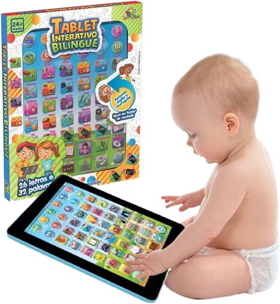 Tablet interativo Bilíngue Com 54 Funções - Art Brink - ARTBRINK Imagem de Tablet interativo Bilíngue Com 54 Funções - Art Brink