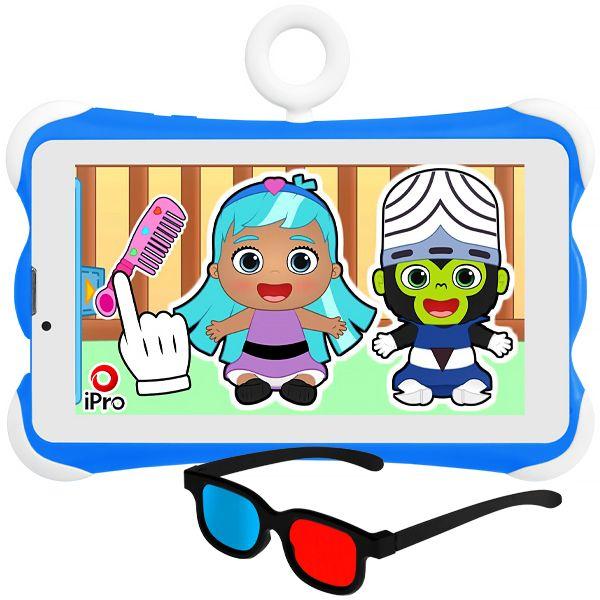 Tablet Ipro SPEED-6 Kids 4G/ Wi-Fi 32GB/ 2GB Ram de 7" 2MP/ 2MP - Azul/ Branco Imagem de Tablet Ipro SPEED-6 Kids 4G/ Wi-Fi 32GB/ 2GB Ram de 7" 2MP/ 2MP - Azul/ Branco