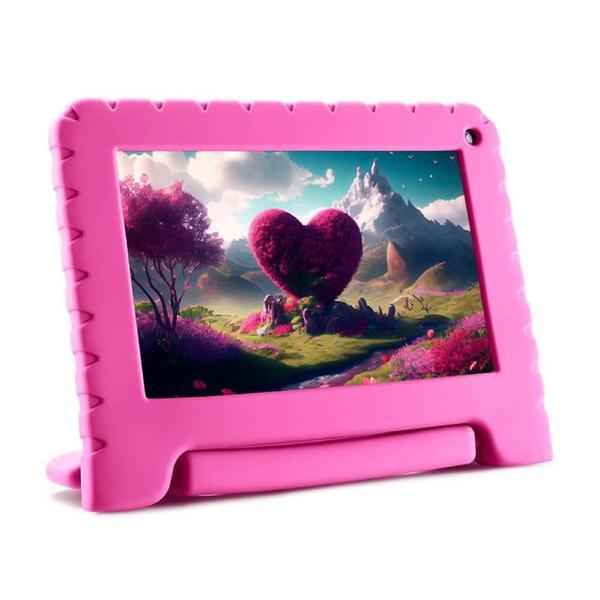 Imagem de Tablet Kid Pad Multi NB411 4GB RAM + 64GB com Controle Parental- Rosa