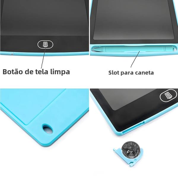 Imagem de Tablet LCD de 6,5 Polegadas para Crianças - Brinquedo Educativo Montessori