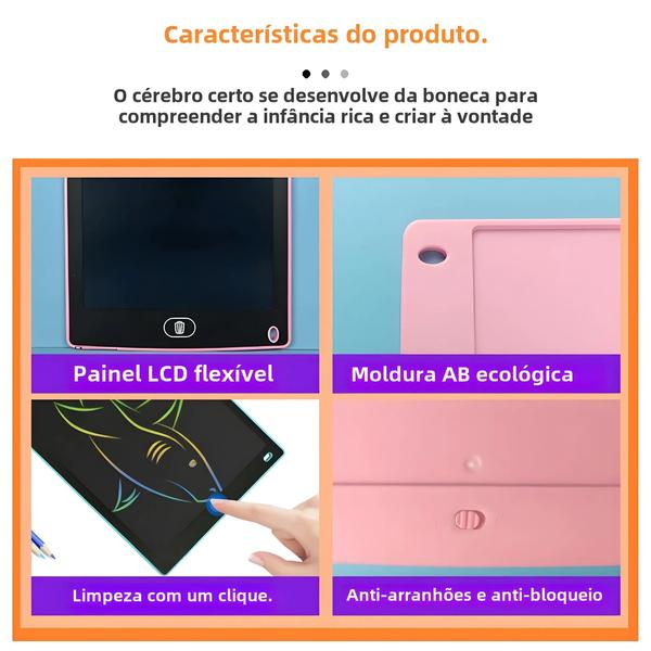 Tablet LCD para Crianças 8,5 Polegadas - Prancheta de Graffiti e Desenho Imagem de Tablet LCD para Crianças 8,5 Polegadas - Prancheta de Graffiti e Desenho