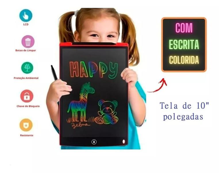 Imagem de Tablet Lousa Mágica Educativo Lcd Escrever E Desenhar 12