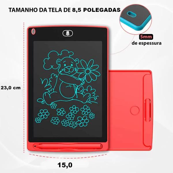 Imagem de Tablet Lousa Mágica Infantil 8.5 LCD - Desenho - Laranja