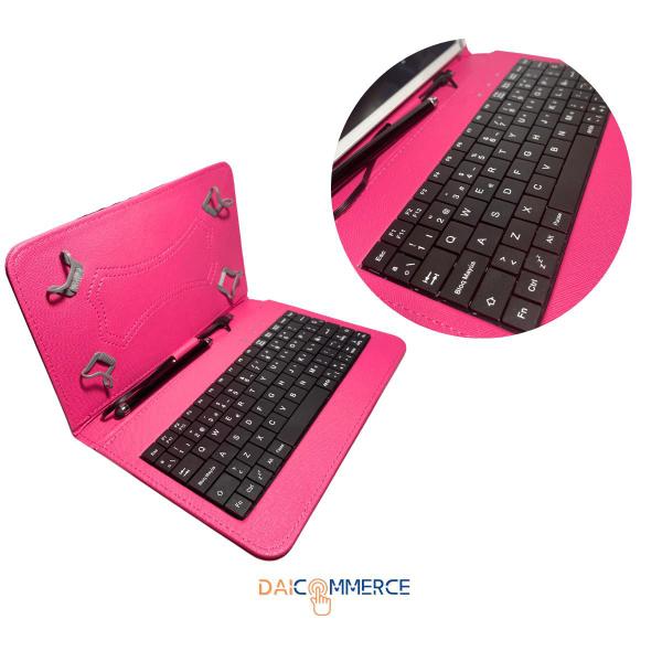 Imagem de Tablet M7 3G Multilaser 32GB  + Capa com teclado Rosa Kit Estudo