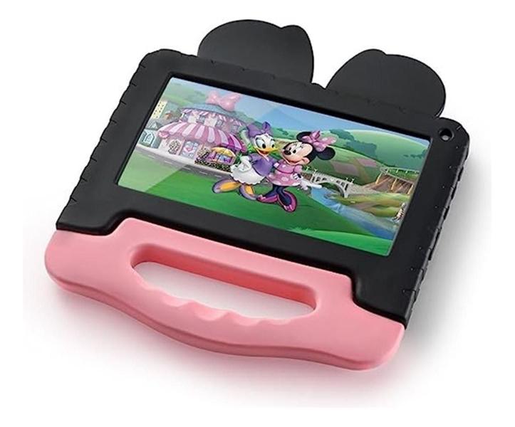 Imagem de Tablet Multilaser Minnie M7 4GB RAM 64GB - Rosa e Preto