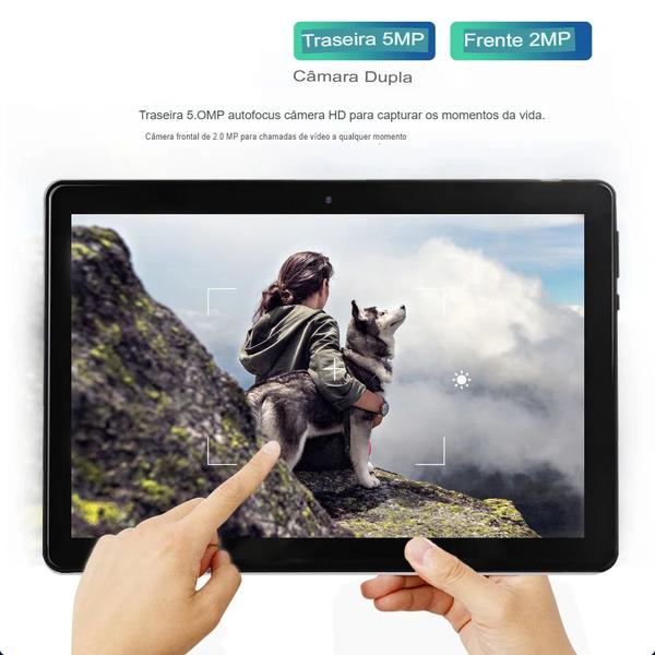 Imagem de  Tablet pc android 1" polegada câmera dupla telefonema bluetooth wi-fi 4gb ram 64gb rom