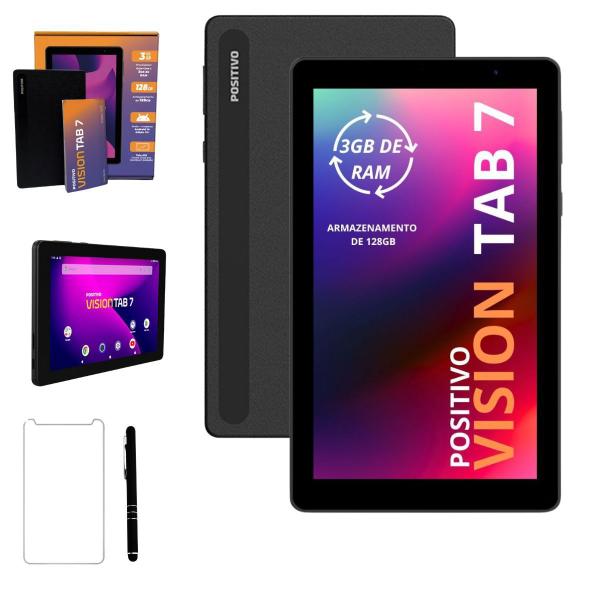 Imagem de Tablet Positivo 7" Pol 128gb 3gb Ram Com Caneta E Película De Vidro Incluso Vision