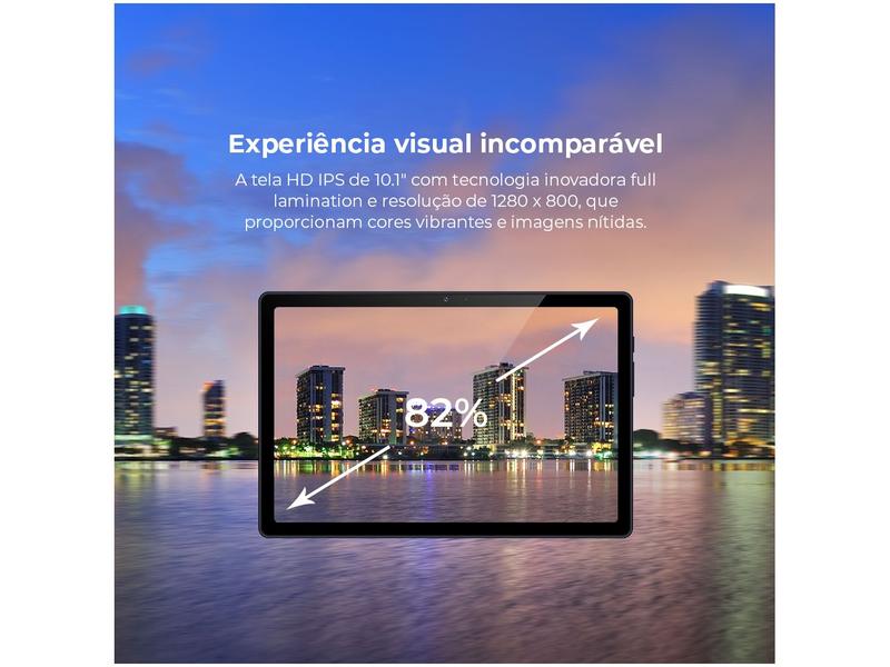 Imagem de Tablet Positivo Vision Tab com Capa Teclado 10,1" 128GB 4GB RAM Android 13 Octa Core Wi-Fi 4G