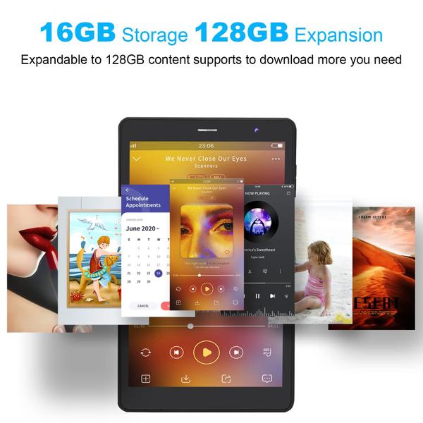 Imagem de Tablet SZTPSLS Android 11 de 8 polegadas 16 GB de RAM 2 GB+128 GB TF