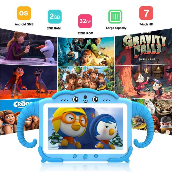 Imagem de Tablet TOPELOTEK Kids Android de 7 polegadas e 32 GB com controle parental