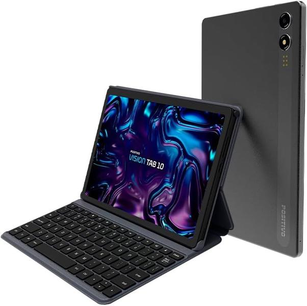 Imagem de Tablet Vision 10" 4GB Ram 128GB 4G Com Capa Teclado Acompanha Pelicula HD feita SOB medida e Caneta touch Capacitiva 