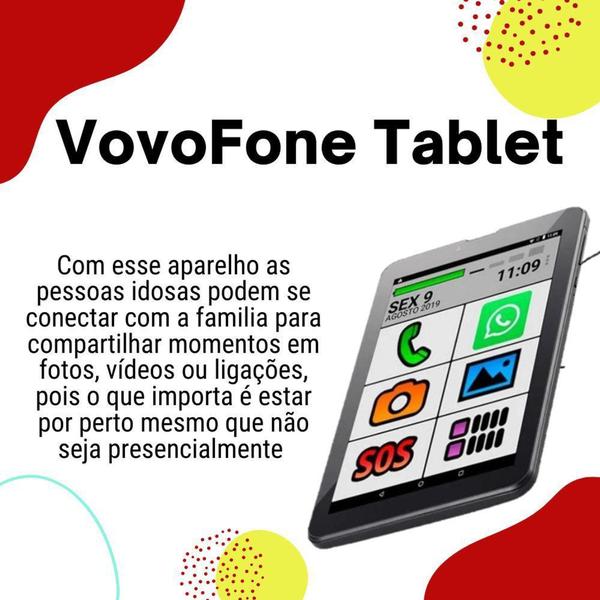 Imagem de Tablet vovófone 3g 32gb dual chip faz e recebe ligação zap - MULTILASER