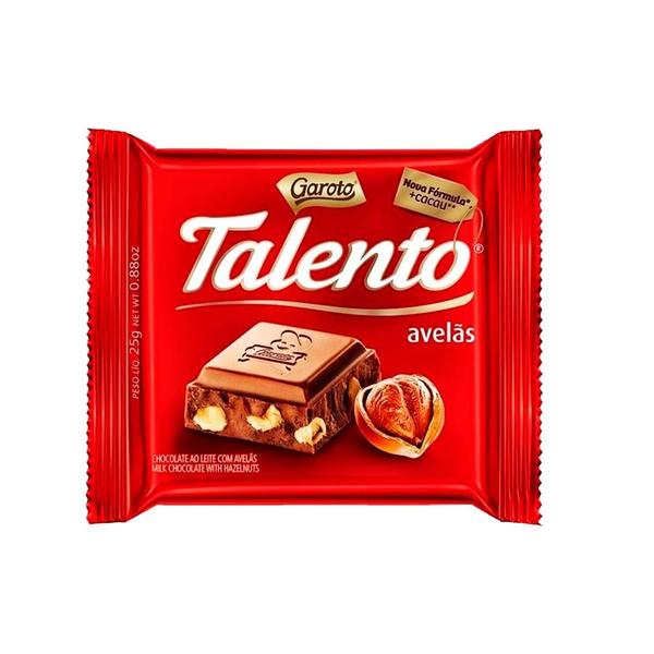 Imagem de Tablete Mini Chocolate ao Leite com Avelãs 25Gr Talento - Garoto