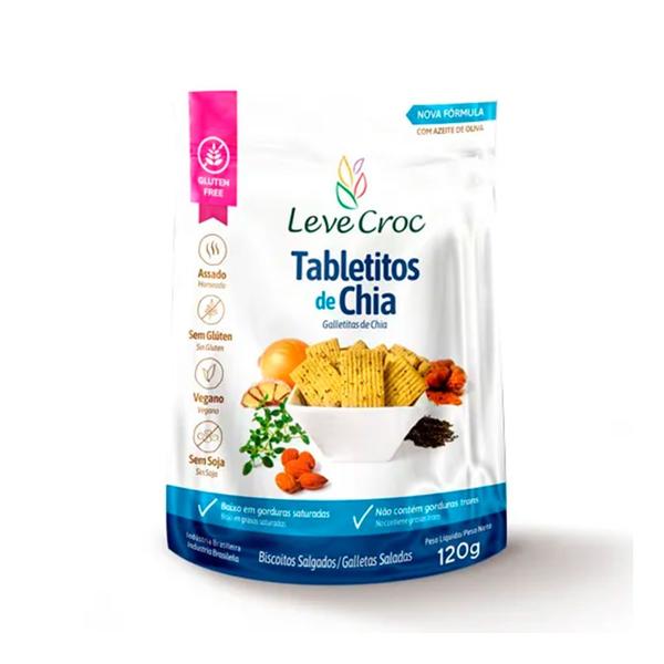 Imagem de Tabletitos de Chia Vegano Leve Croc 120g