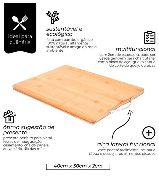 Imagem de Tábua 40x30cm Bambu Gourmet Ecokitchen