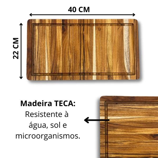 Imagem de Tábua Churrasco Corte Carne Frios Petisco 40x22 Mesa Posta