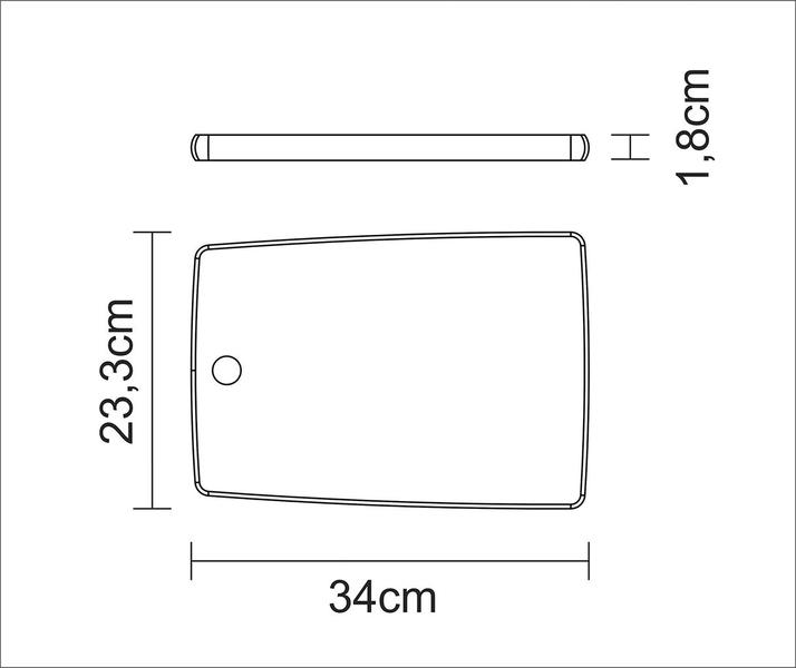Imagem de Tábua de Corte de Madeira Retangular Tramontina Kitchen