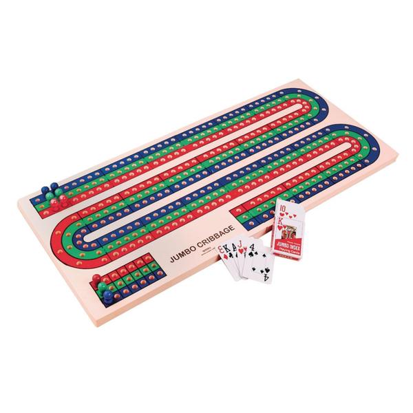 Imagem de Tábua de cribbage S&S Worldwide Jumbo, espuma de 34 cm de comprimento com 12 pinos