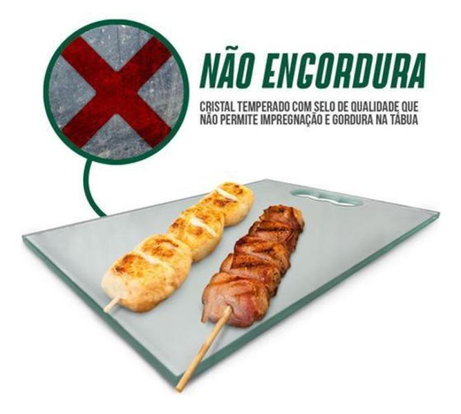 Imagem de Tábua de Vidro para Carne e Churrasco 8mm