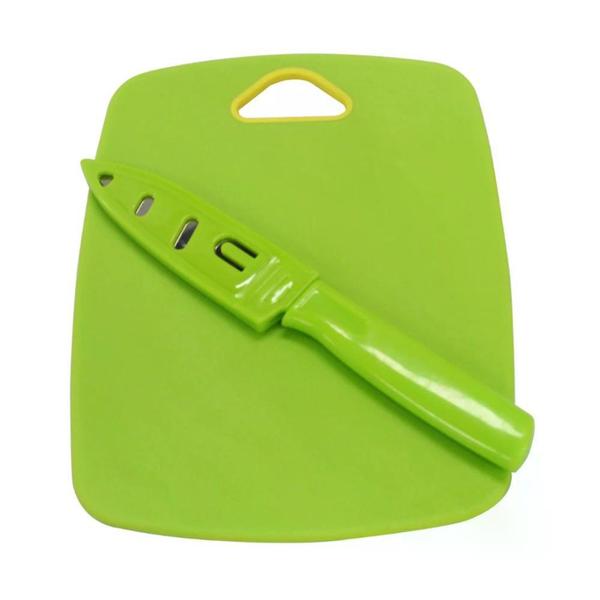 Imagem de Tabua Easy para corte em plastico com faca L20,4xP15,2xA0,4cm cor verde - Dynasty