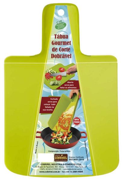 Imagem de Tábua Gourmet De Corte Dobrável - Verde 34cm x 22cm