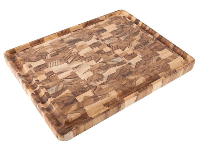 Tábua para Churrasco de Madeira Retangular Tramontina Teca 45x34cm