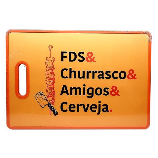 Imagem de Tábua para Churrasco em Plástico FDS Cerveja 42,5cm FXH-588 - Homeflex