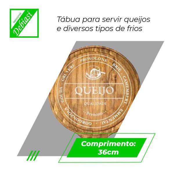 Imagem de Tábua Para Frios com Garfo Premium Rustica