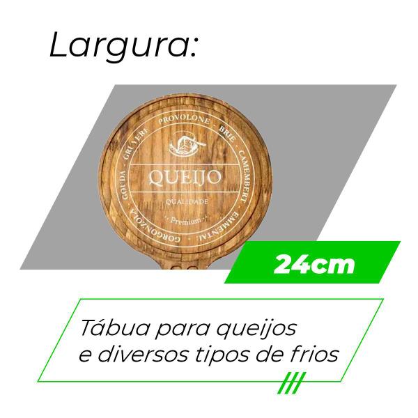 Imagem de Tábua Para Frios com Garfo Premium Rustica