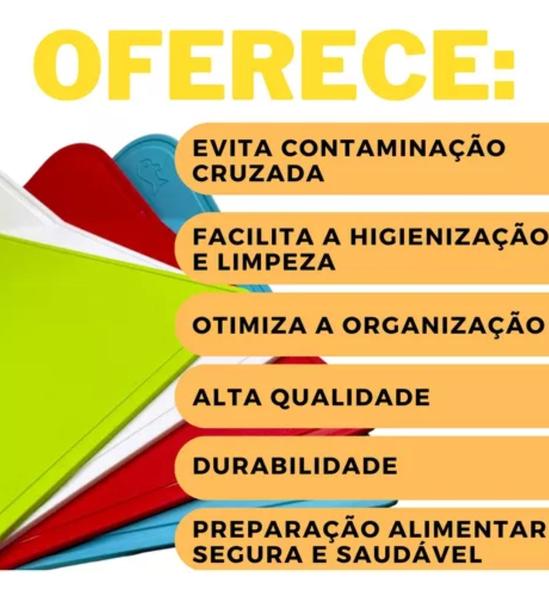 Imagem de Tábua Polipropileno Corte Especifico De Alimentos 50x35cm