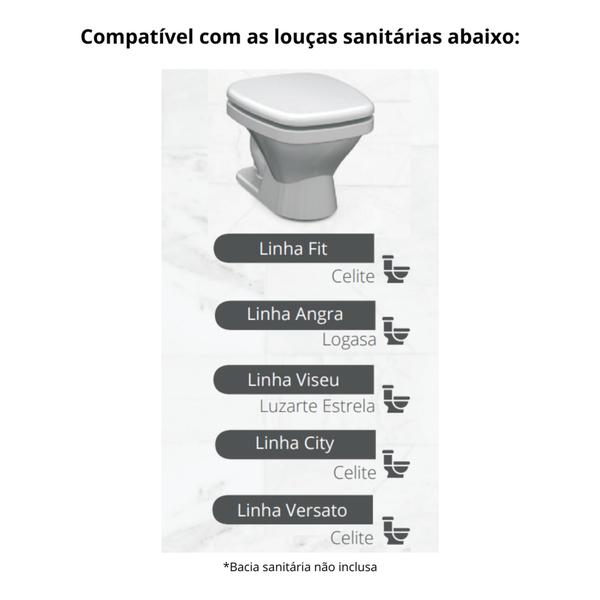 Imagem de Tabua Sanitária Banheiro Almofadado Fit  Salmon Com Dimensão 450,7 x 390 x 50,5