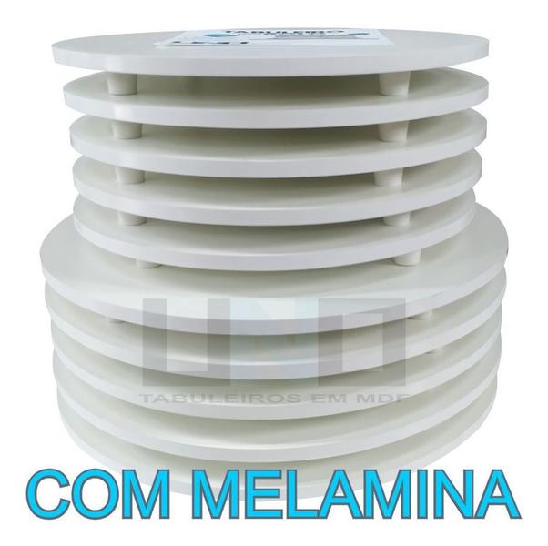 Imagem de Tabuleiro 9mm Em Mdf Branco Melamina 1-40 1-50cm Confeitaria