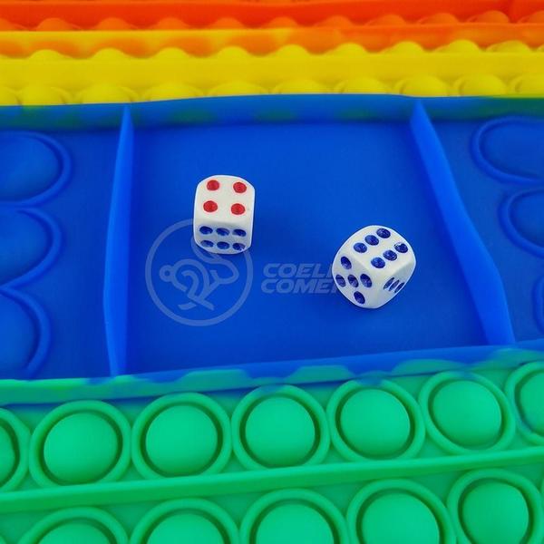 Imagem de Tabuleiro Big Pop It Arco Iris Silicone Anti Stress