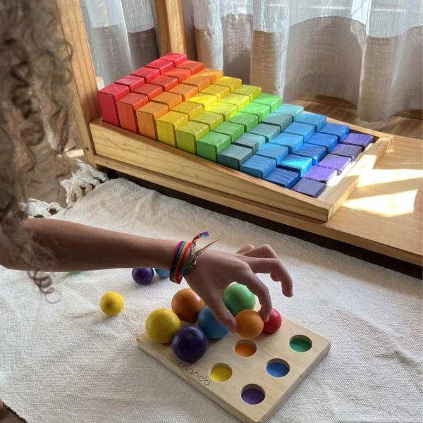 Tabuleiro De Bolas Colorido - Criando Imagem de Tabuleiro De Bolas Colorido - Criando