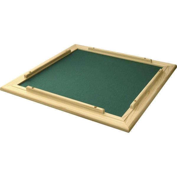 Imagem de Tabuleiro de Mesa Para DOMINÓ Com Feltro Verde 66x66 cm 7009