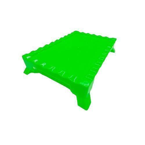 Tabuleiro Retangular Pequeno Verde Neon - Bt Plastik Imagem de Tabuleiro Retangular Pequeno Verde Neon