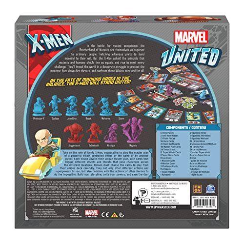 Imagem de Tabuleiro X-Men Marvel United - Cartas e Figuras Herói & Vilão - Diversão em Grupo