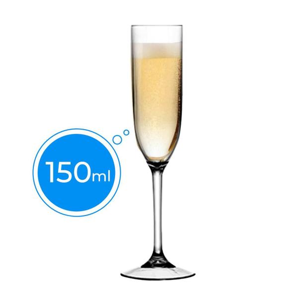 Imagem de Taça Acrilico Transparente Champagne 150 Ml