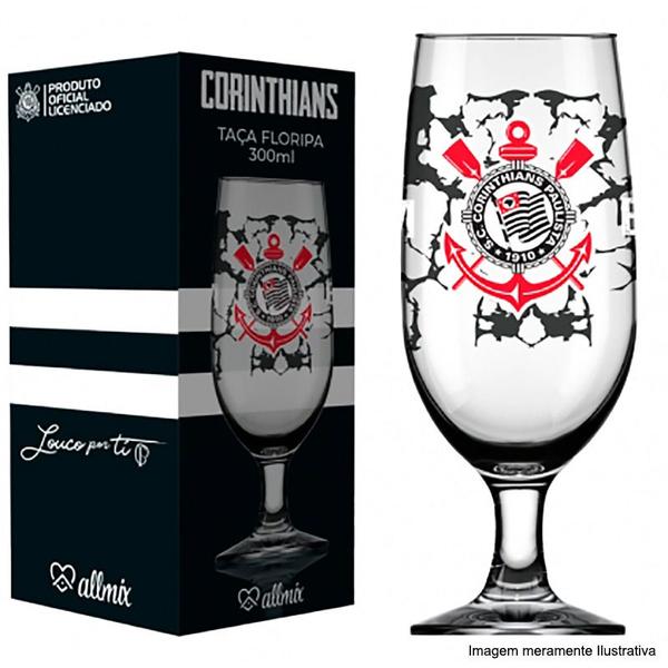 Imagem de Taça Cerveja Floripa 300ml Corinthians 7732139 - Allmix