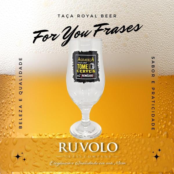 Imagem de Taça Cerveja Frases Divertida Royal Beer For You Ruvolo M04