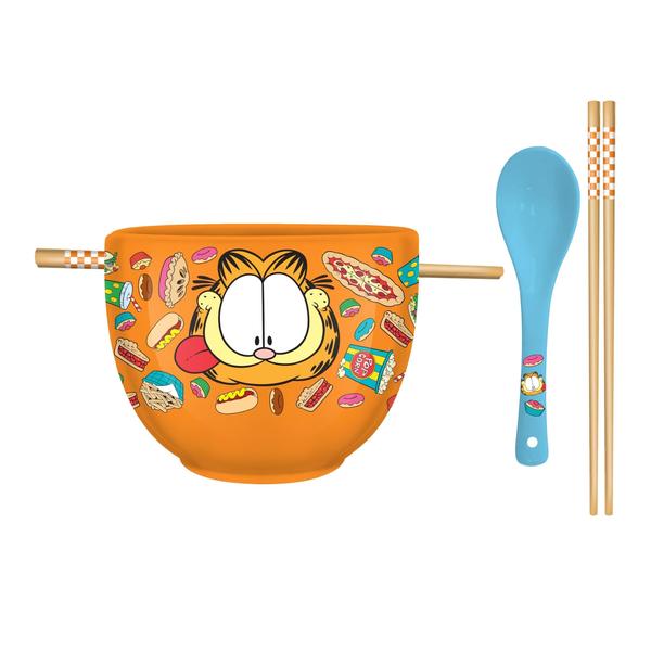 Imagem de Taça de arroz com macarrão ramen de cerâmica Silver Buffalo Garfield 600mL