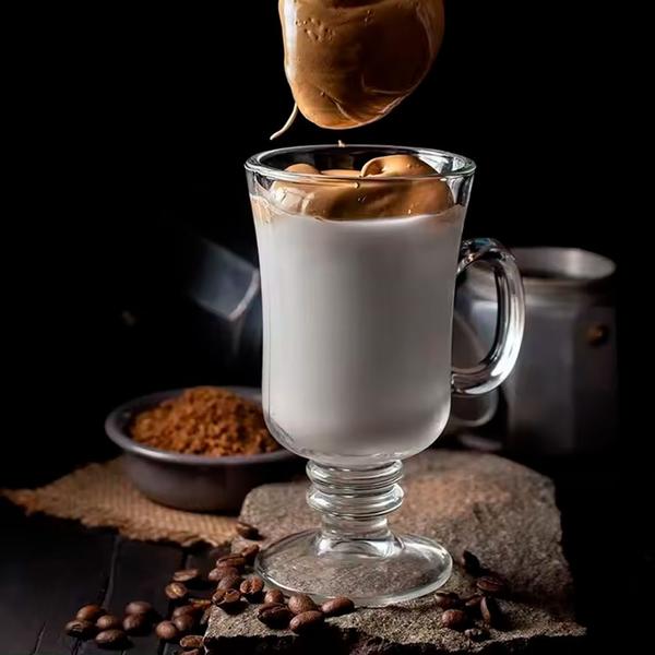 Taça de Cappuccino Café Caneca Dolce Gusto Nespresso Vidro Transparente 250ml Lyor Imagem de Taça de Cappuccino Café Caneca Dolce Gusto Nespresso Vidro Transparente 250ml Lyor