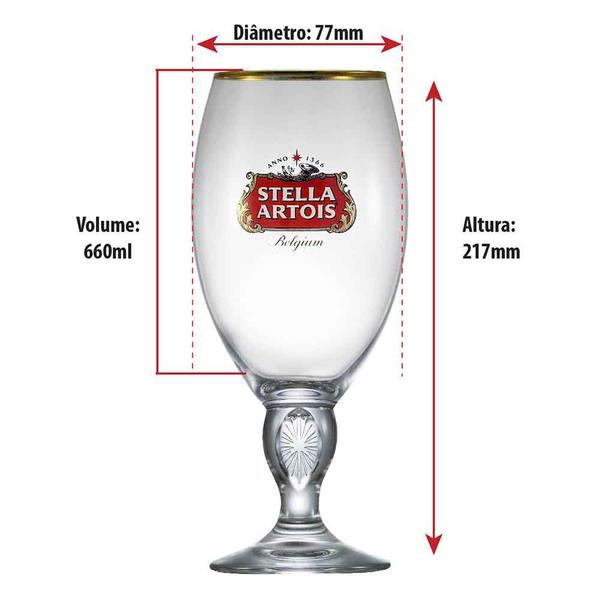 Imagem de Taça de Cerveja Gran Stella Artois Belgium 660ml