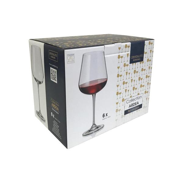 Imagem de Taça De Cristal Bohemia Para Vinho 540 Ml Ardea 6 Peças